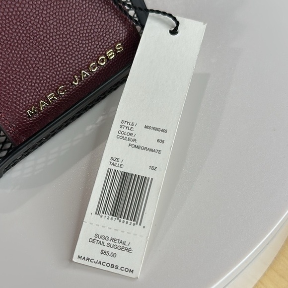 Marc Jacobs Burgundy Card Holder - Picture 5 of 7